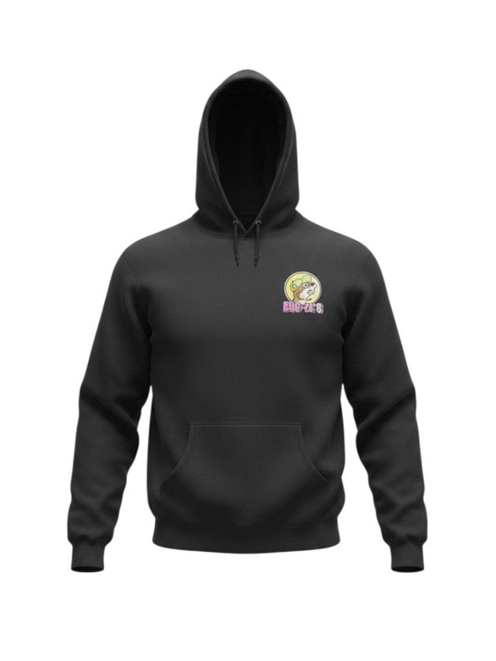 Buc-ees Mens Black Graphic Pullover Hoodie Drawstring Kangaroo Pocket XL